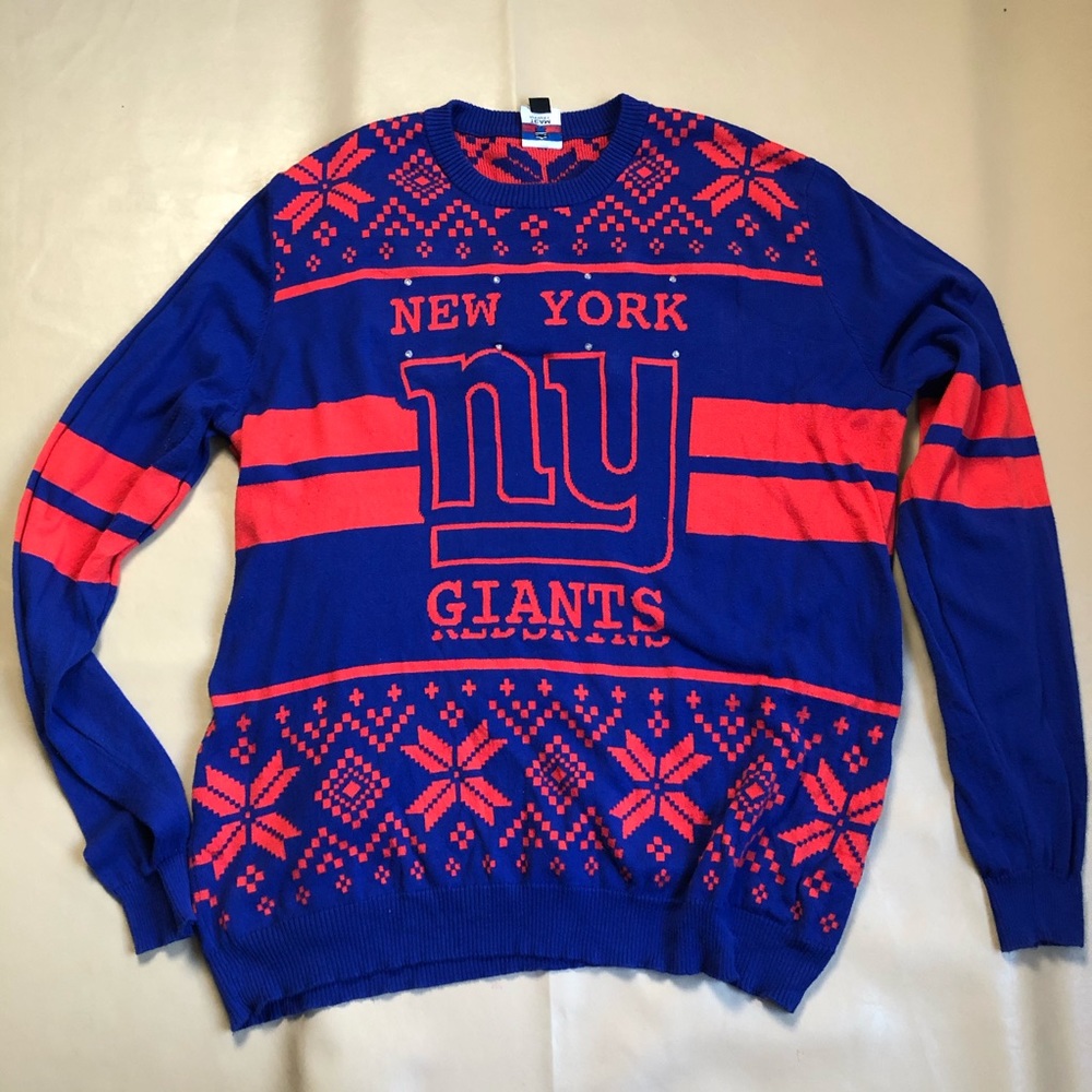 SALE!!!NFL NEW YORK GIANTS TEAM SWEATER SZ 2XL